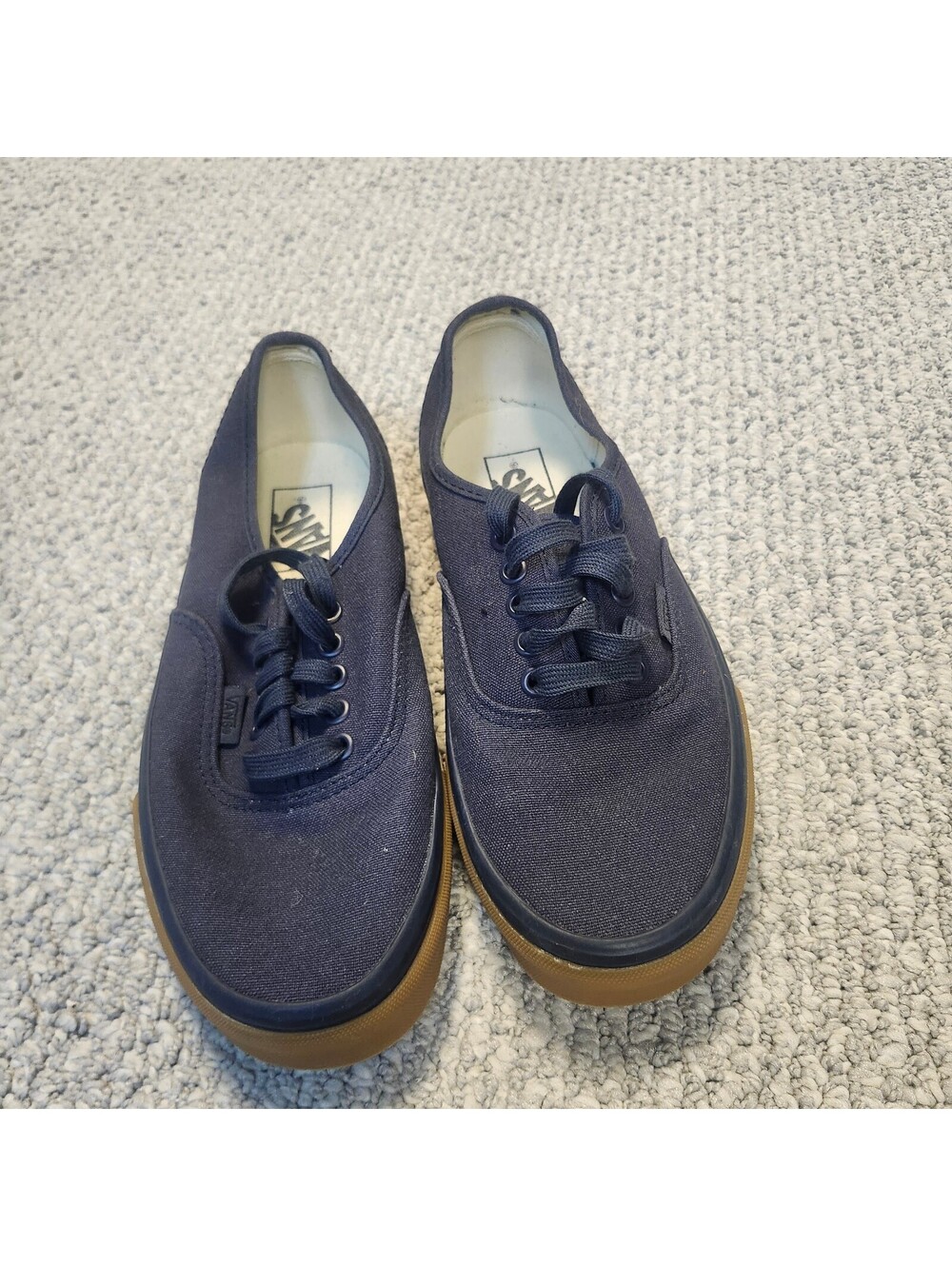 Vans Navy Canvas Sneakers Women's Size 9 Lace Up